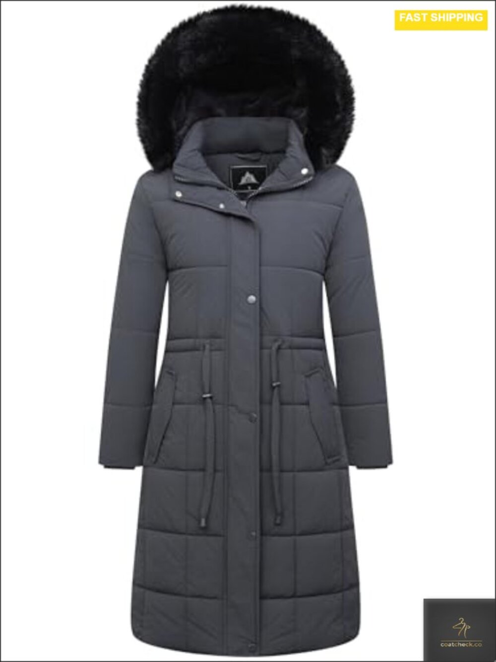 Waterproof Long Down Parka Winter Coat Women Snow Jacket Detachable Faux Fur